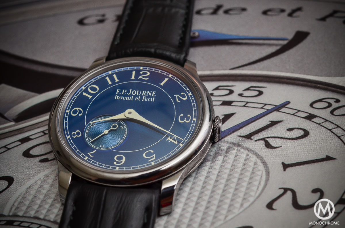 FP Journe Chronometre Bleu - Some personal thoughts about an icon (review with live photos & price) - Monochrome Watches