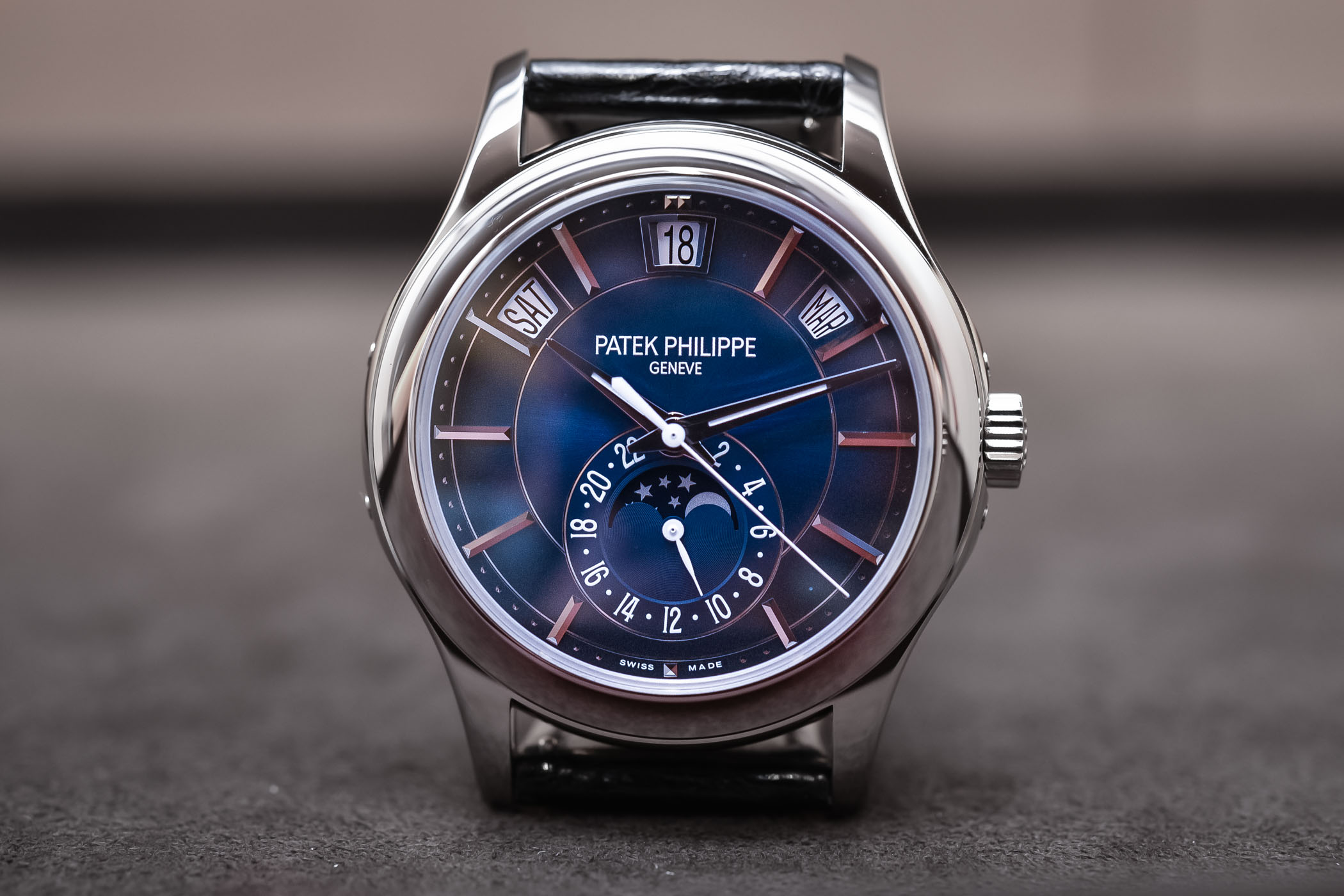 Hands-On - Patek Philippe Annual Calendar 5205G Gradient Blue Dial (Specs & Price)