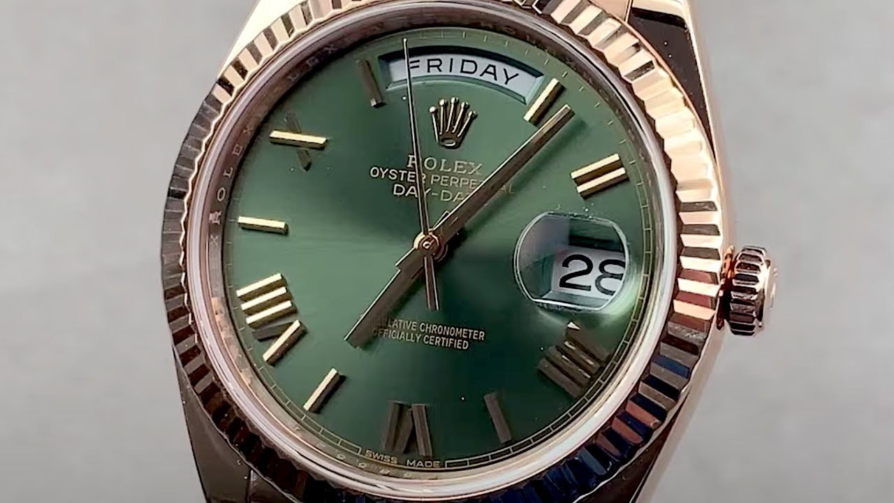 Rolex Oyster Perpetual Day-Date 40 228235 Rolex Watch Review - YouTube