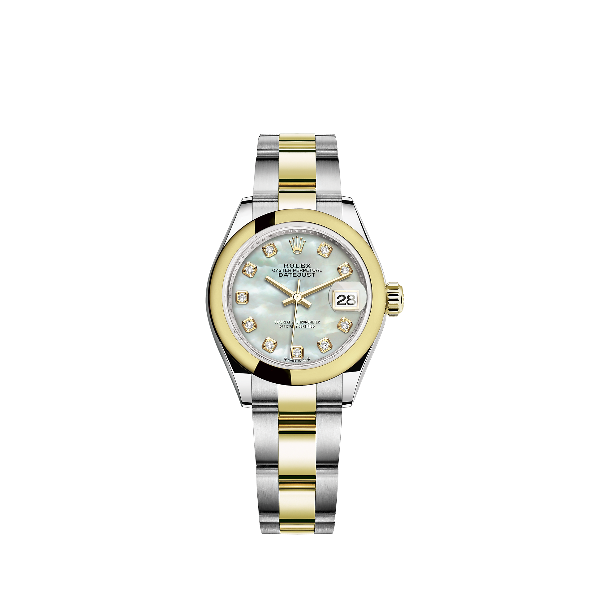 Rolex Lady-Datejust Watch: Yellow Rolesor - combination of Oystersteel and yellow gold - M279163-0014